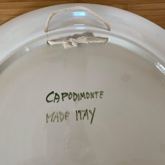 Vintage Capodimonte Plate - Picture 2 of 6